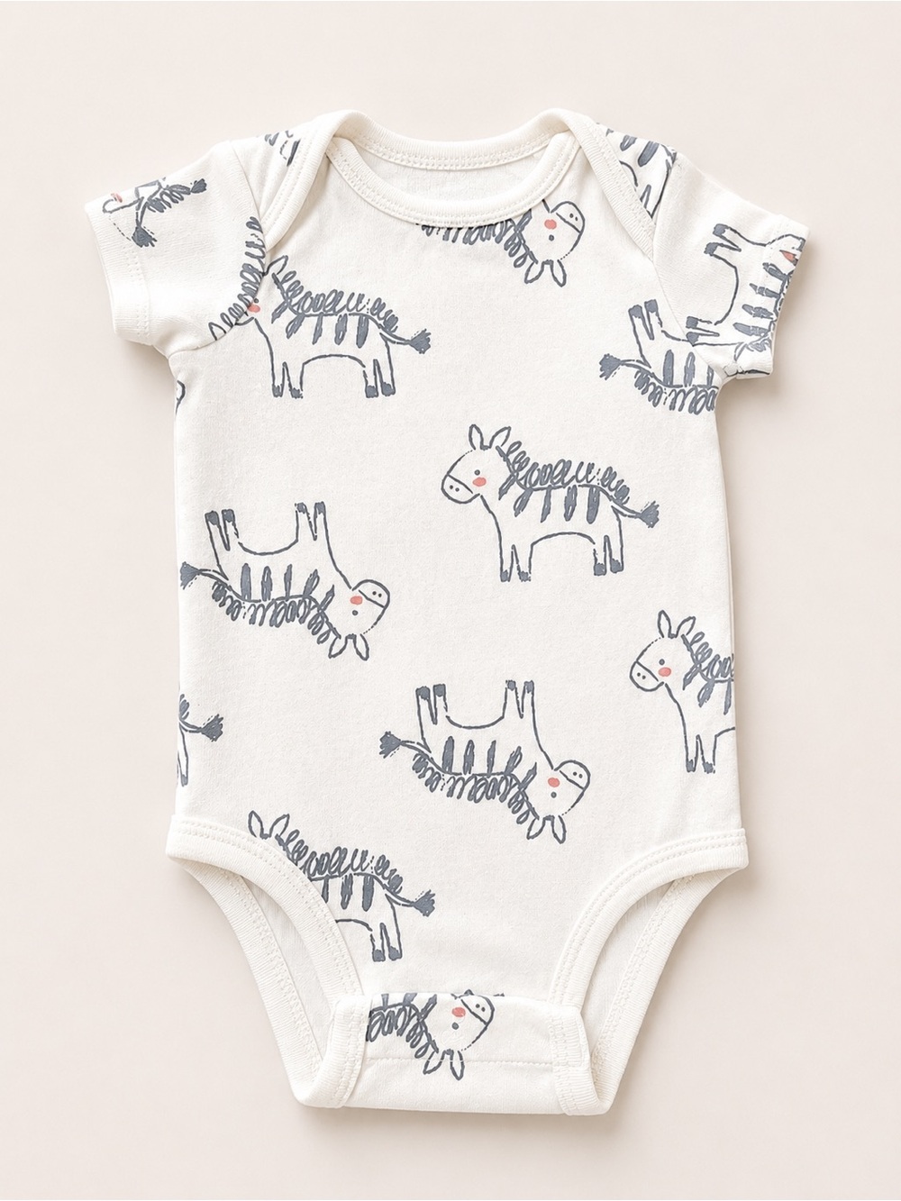 Huggies Hugwear - Onesie W/ Zebra Print (Cotton) - NB